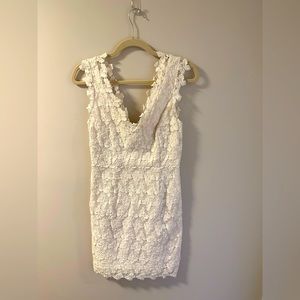 Lilly Pulitzer white lacy dress.
